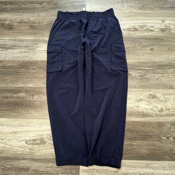 Fabletics Navy Blue Womens XL Lightweight Tapered‎ Track Cargo Jogger Pants - Picture 1 of 9